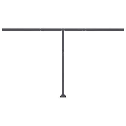 Tenda da Sole Retrattile Manuale LED 450x350 cm Gialla Bianca - homemem39