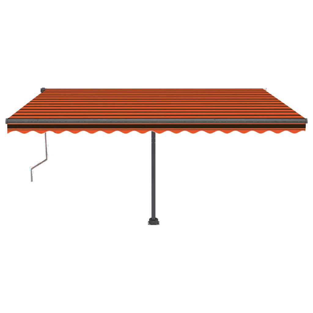 Tenda da Sole Autoportante Automatica 450x350cm Arancio Marrone - homemem39