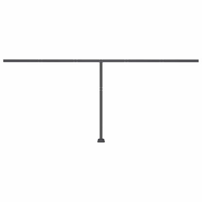 Tenda da Sole Autoportante Manuale 600x350 cm Blu Bianca - homemem39