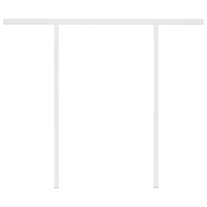 Tenda da Sole Retrattile Automatica Pali 3x2,5m Arancio Marrone - homemem39