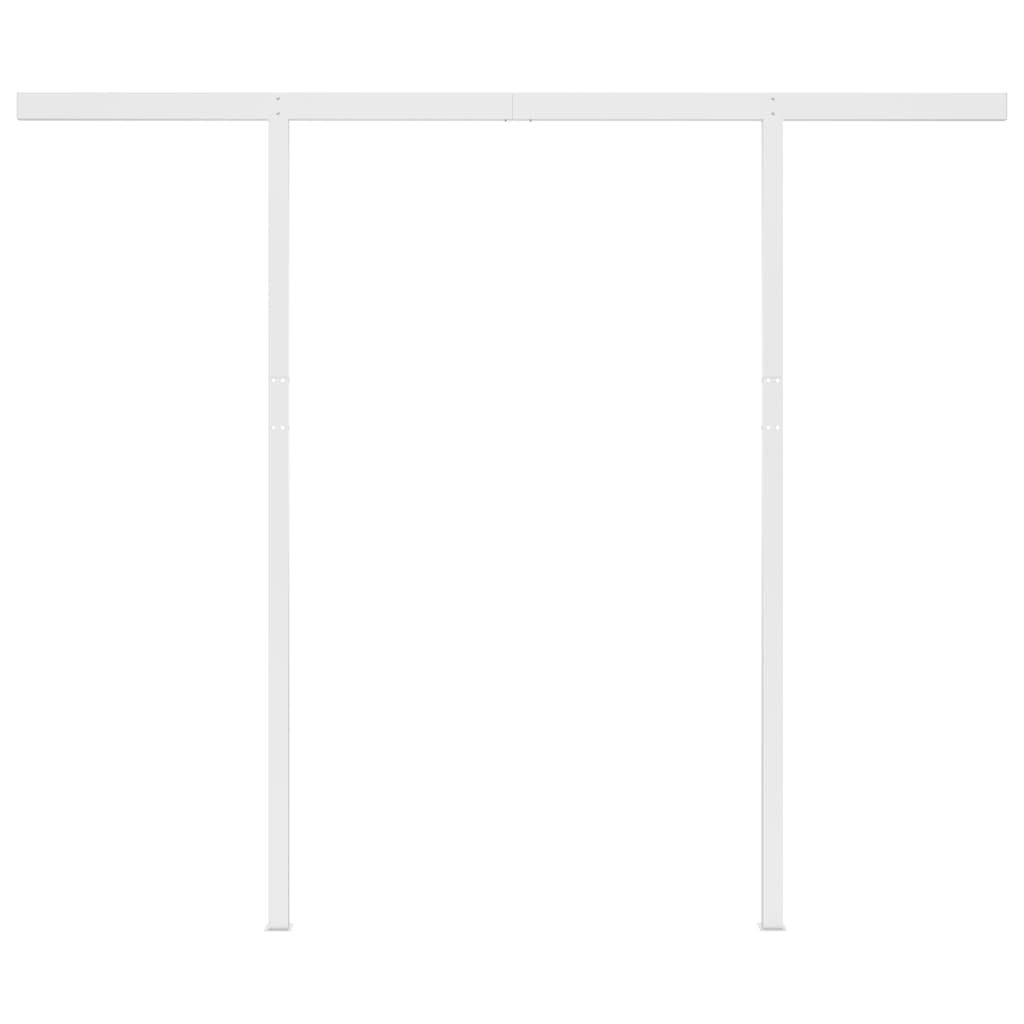 Tenda da Sole Retrattile Automatica Pali 3,5x2,5 m Blu e Bianca - homemem39