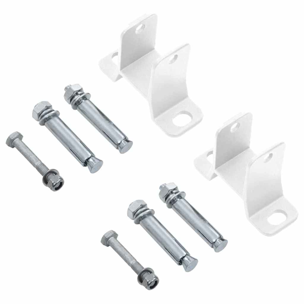 Tenda da Sole Retrattile Manuale con LED 6x3 m Crema - homemem39