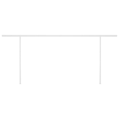 Tenda Automatica con Sensore Vento e LED 6x3 m Arancio Marrone - homemem39