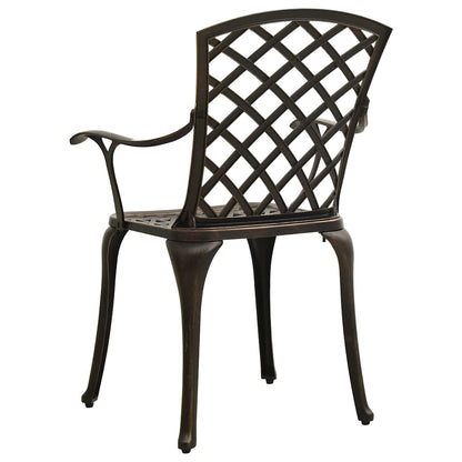 Set da Bistrot 3 pz in Alluminio Pressofuso Bronzo | homemem39