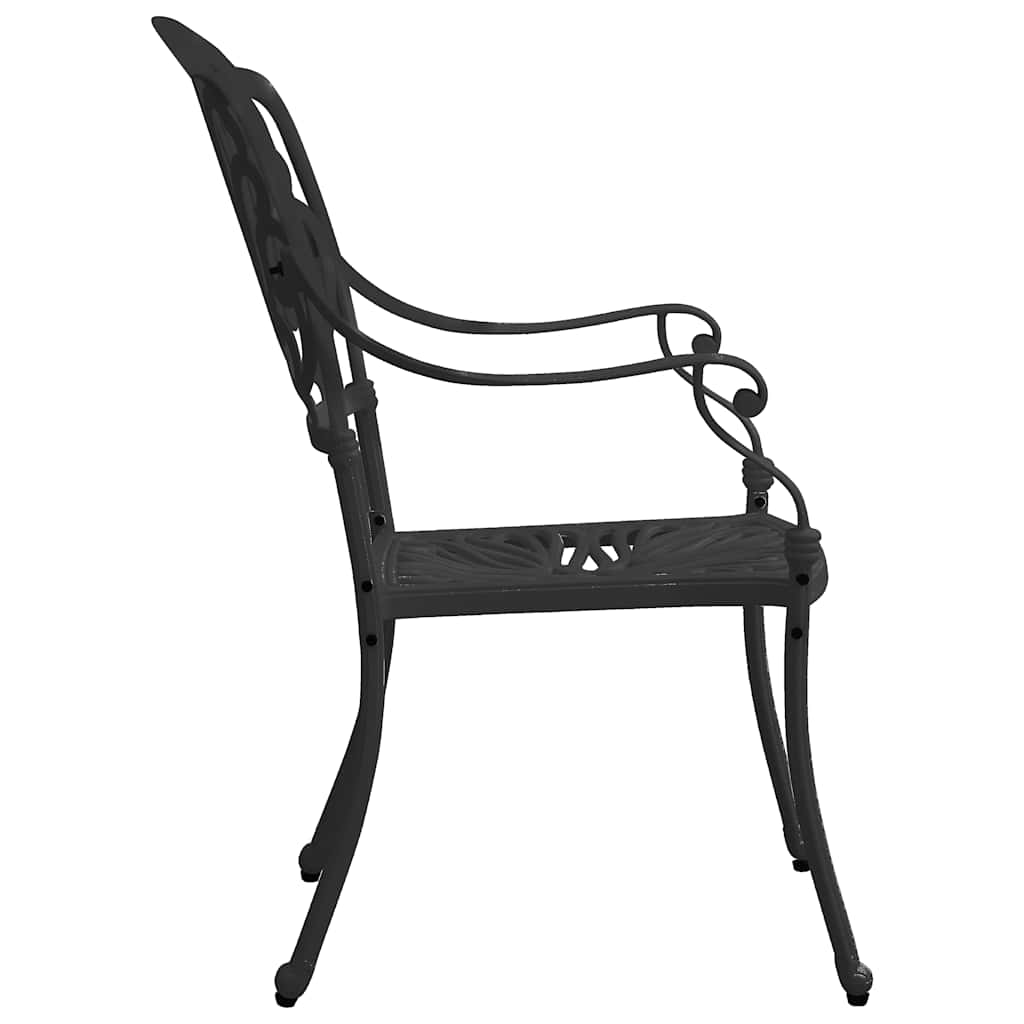 Set da Bistrot 3 pz in Alluminio Pressofuso Nero | homemem39