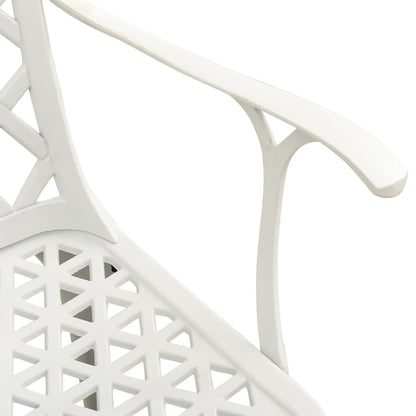 Set da Bistrot 3 pz in Alluminio Pressofuso Bianco | homemem39