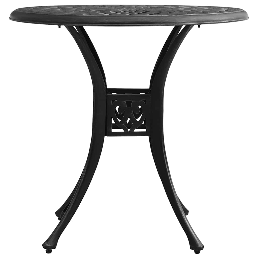 Set da Bistrot 5 pz in Alluminio Pressofuso Nero