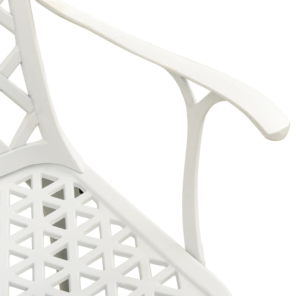 Set da Bistrot 5 pz in Alluminio Pressofuso Bianco | homemem39