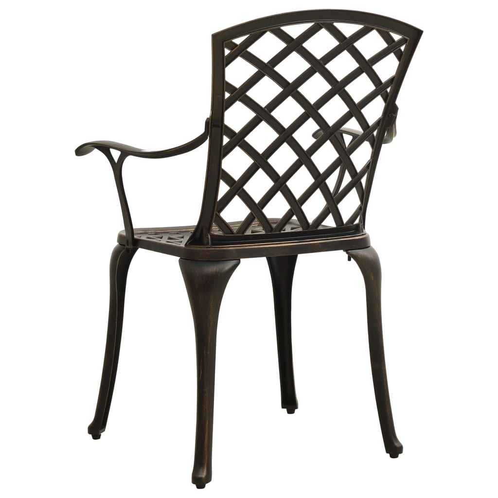 Set da Bistrot 5 pz in Alluminio Pressofuso Bronzo | homemem39