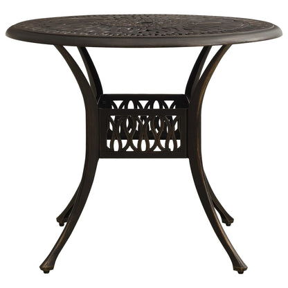 Set da Bistrot 5 pz in Alluminio Pressofuso Bronzo | homemem39
