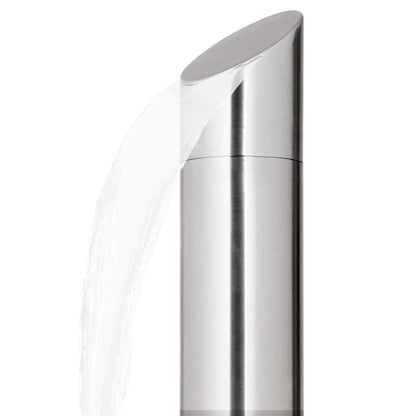 Doccia da Giardino con Base Grigia 225 cm in Acciaio Inox | homemem39