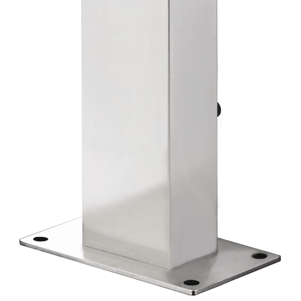Doccia da Giardino con Base Grigia 225 cm in Acciaio Inox | homemem39