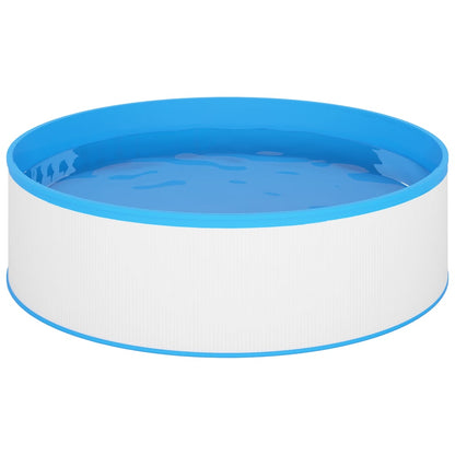 Piscina Fuori Terra con Skimmer e Pompa Sospesi 350x90cm Bianca | homemem39