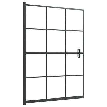 Pannello per Box Doccia in ESG 100x140 cm Nero