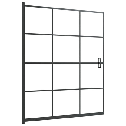Pannello per Box Doccia in ESG 116x140 cm Nero - homemem39