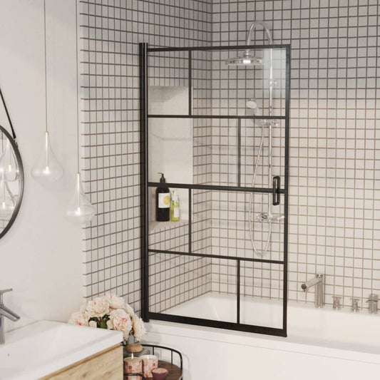 Pannello per Box Doccia in ESG 80x140 cm Nero - homemem39