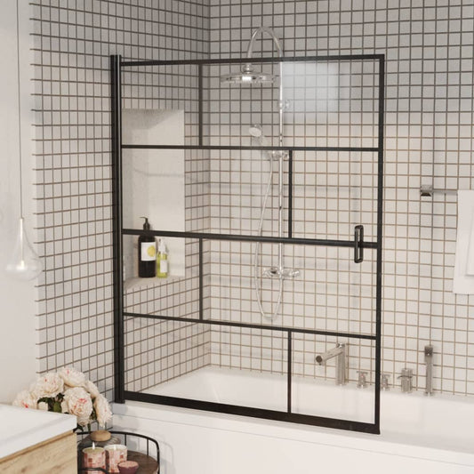 Pannello per Box Doccia in ESG 116x140 cm Nero | homemem39