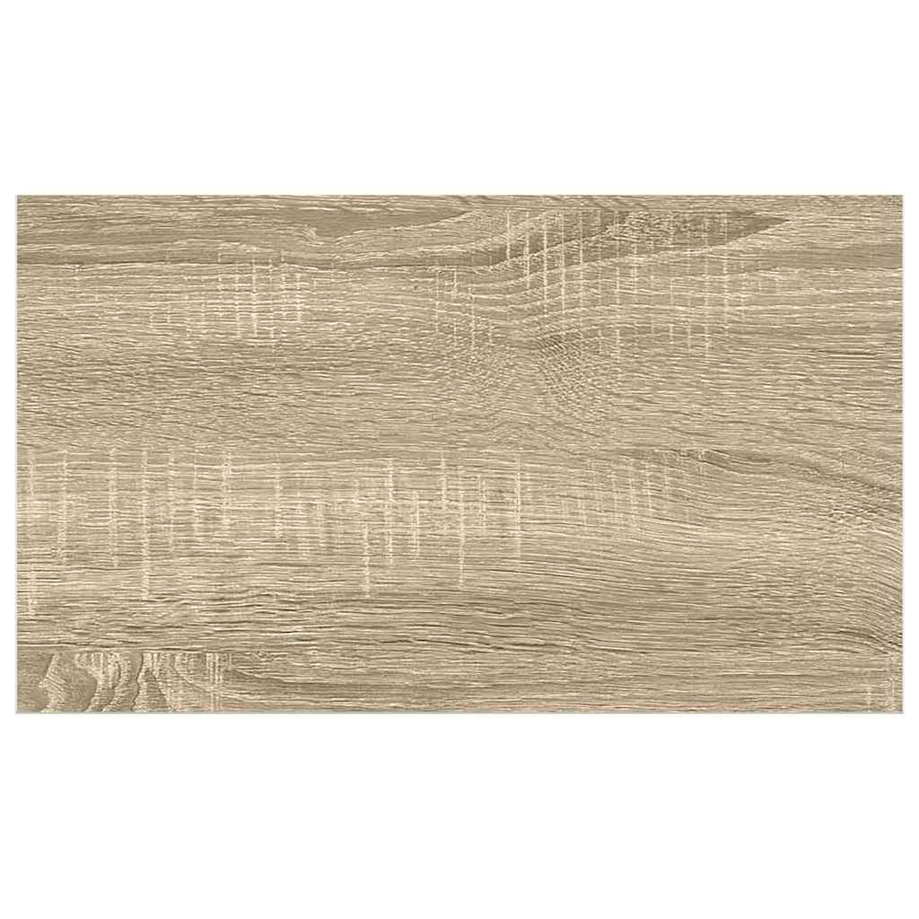Scaffali a Parete 2 pz Rovere e Bianco 50x23x3,8 cm in MDF | homemem39