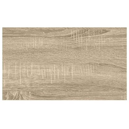 Scaffali a Parete 2 pz Rovere e Bianco 50x23x3,8 cm in MDF | homemem39