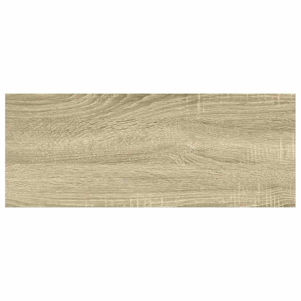 Scaffale a Parete Rovere e Bianco 60x23,5x3,8 cm in MDF | homemem39