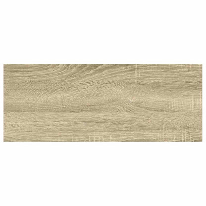Scaffali a Parete 2 pz Rovere e Bianco 60x23,5x3,8 cm in MDF | homemem39