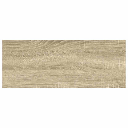 Scaffali a Parete 4 pz Rovere e Bianco 60x23,5x3,8 cm in MDF
