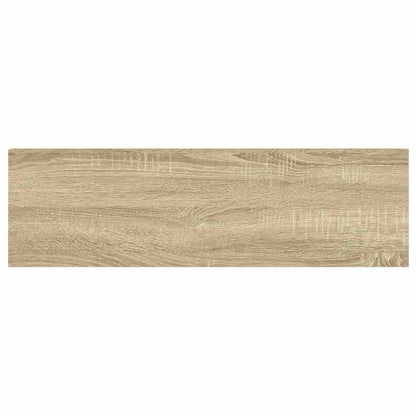 Scaffale a Parete Rovere e Bianco 80x23,5x3,8 cm in MDF