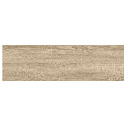 Scaffali a Parete 2 pz Rovere e Bianco 80x23,5x3,8 cm in MDF | homemem39