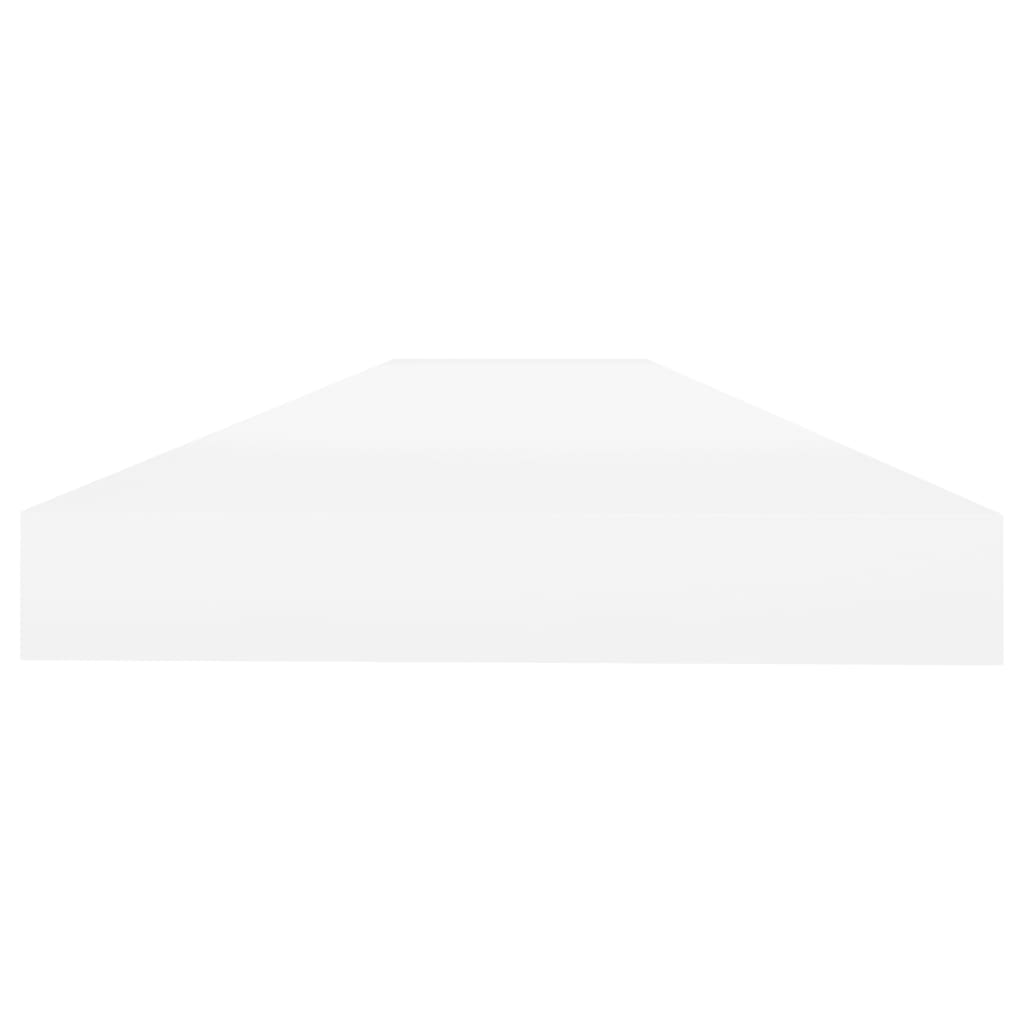 Scaffale a Parete Rovere e Bianco 90x23,5x3,8 cm in MDF