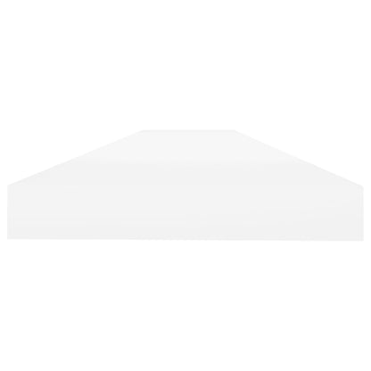 Scaffale a Parete Rovere e Bianco 90x23,5x3,8 cm in MDF