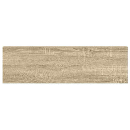 Scaffale a Parete Rovere e Bianco 90x23,5x3,8 cm in MDF | homemem39