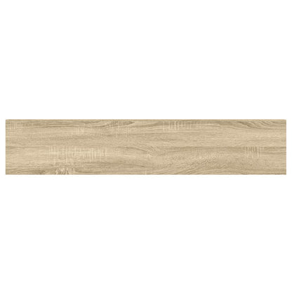 Scaffali a Parete 2 pz Rovere e Bianco 120x23,5x3,8 cm in MDF | homemem39
