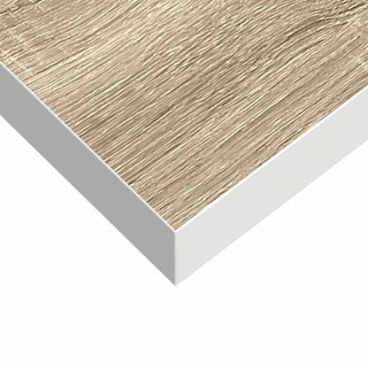 Scaffali a Parete 4 pz Rovere e Bianco 120x23,5x3,8 cm in MDF | homemem39