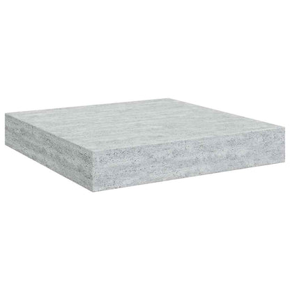 Scaffale a Parete Grigio Cemento 23x23,5x3,8 cm in MDF