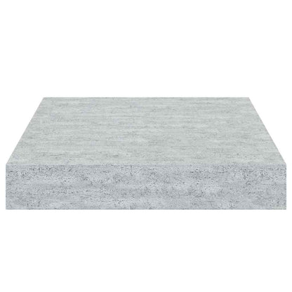 Scaffale a Parete Grigio Cemento 23x23,5x3,8 cm in MDF