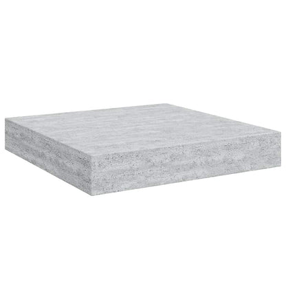 Scaffali a Parete 2 pz Grigio Cemento 23x23,5x3,8 cm in MDF | homemem39