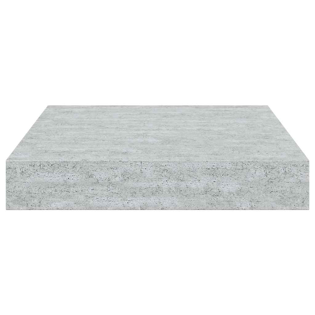 Scaffali a Parete 2 pz Grigio Cemento 23x23,5x3,8 cm in MDF | homemem39