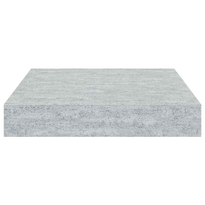 Scaffali a Parete 4 pz Grigio Cemento 23x23,5x3,8 cm in MDF | homemem39