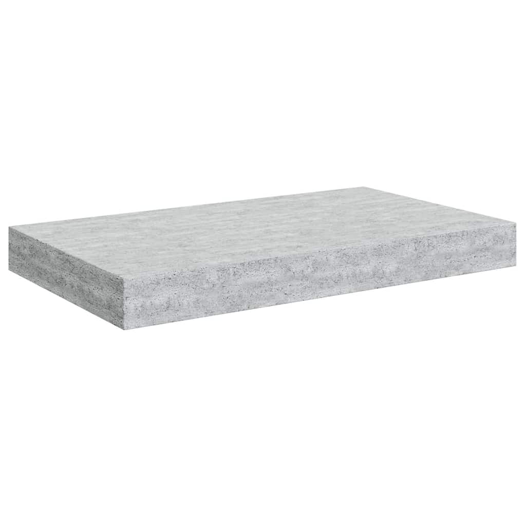Scaffale a Parete Grigio Cemento 40x23,5x3,8 cm in MDF