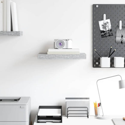 Scaffale a Parete Grigio Cemento 40x23x3,8 cm in MDF | homemem39