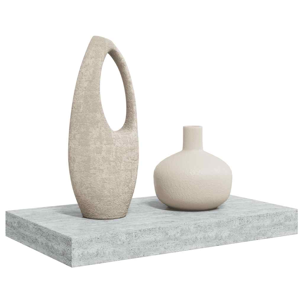 Scaffale a Parete Grigio Cemento 40x23x3,8 cm in MDF | homemem39
