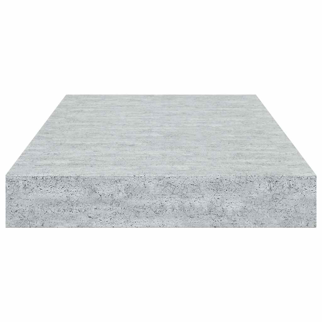 Scaffale a Parete Grigio Cemento 40x23,5x3,8 cm in MDF