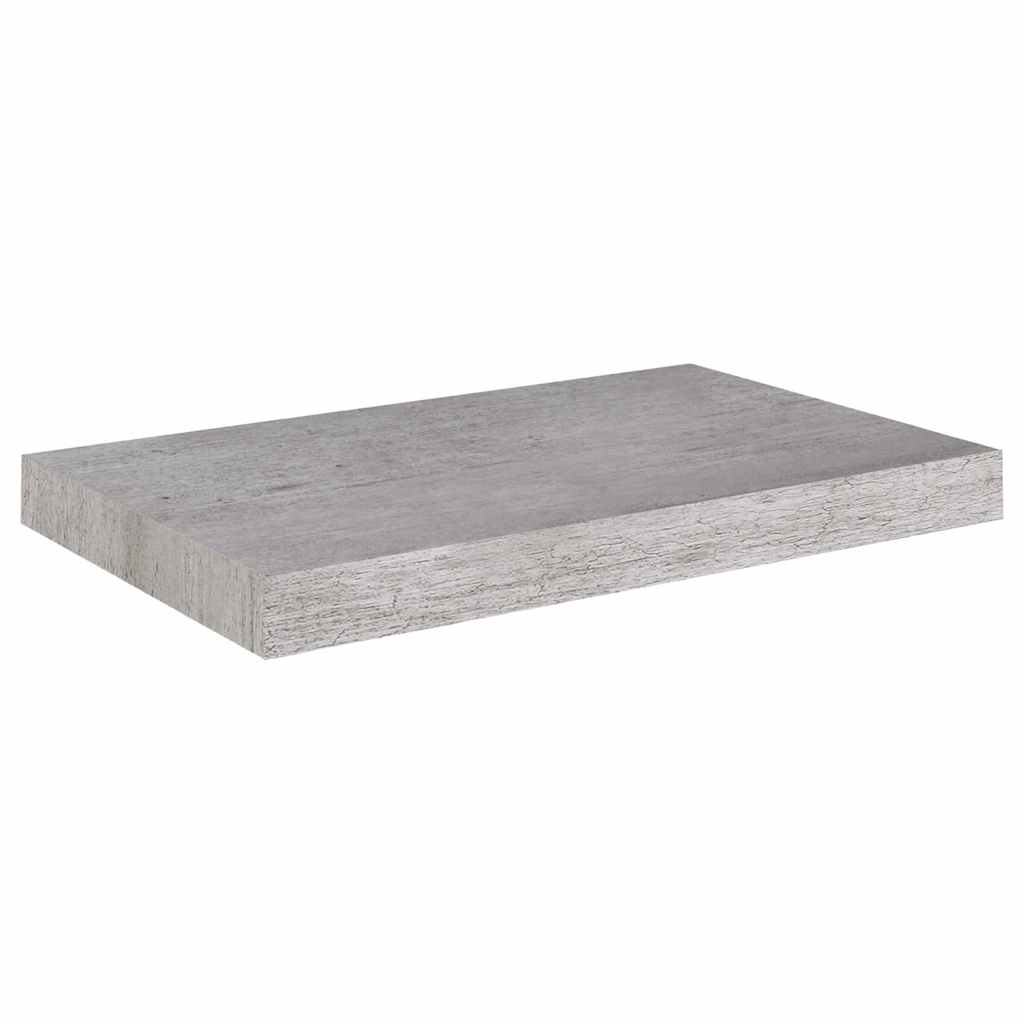 Scaffale a Parete Grigio Cemento 50x23,5x3,8 cm in MDF | homemem39