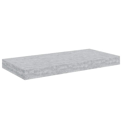 Scaffali a Parete 2 pz Grigio Cemento 50x23x3,8 cm in MDF | homemem39