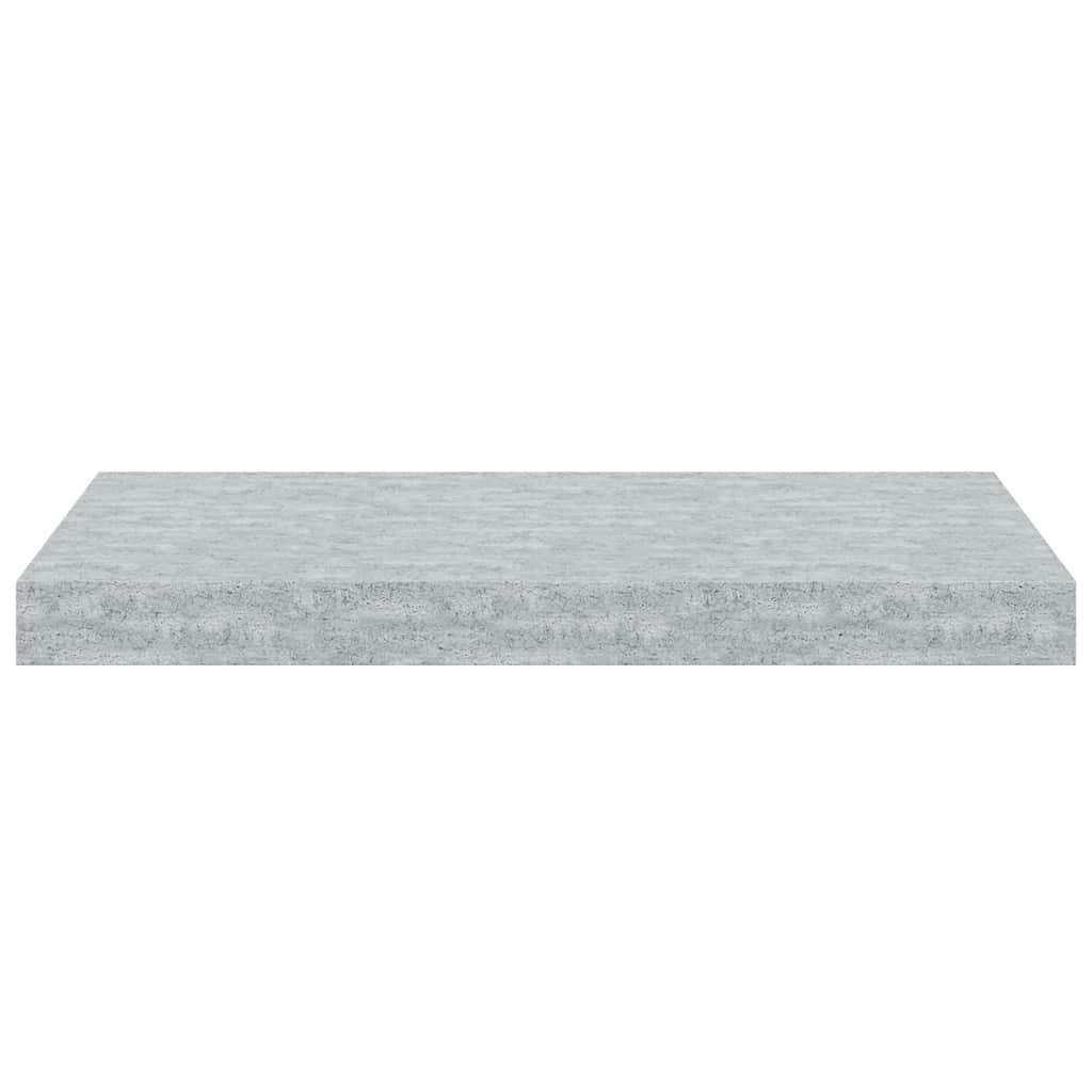 Scaffali a Parete 2 pz Grigio Cemento 50x23x3,8 cm in MDF | homemem39