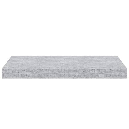 Scaffali a Parete 4 pz Grigio Cemento 50x23,5x3,8 cm in MDF