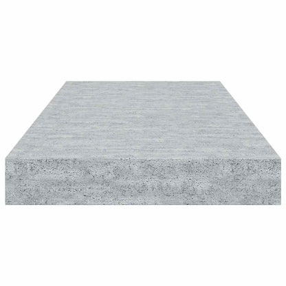 Scaffali a Parete 4 pz Grigio Cemento 50x23,5x3,8 cm in MDF | homemem39