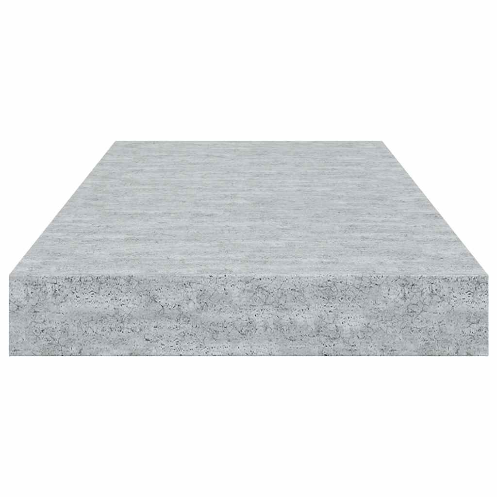Scaffali a Parete 4 pz Grigio Cemento 50x23,5x3,8 cm in MDF