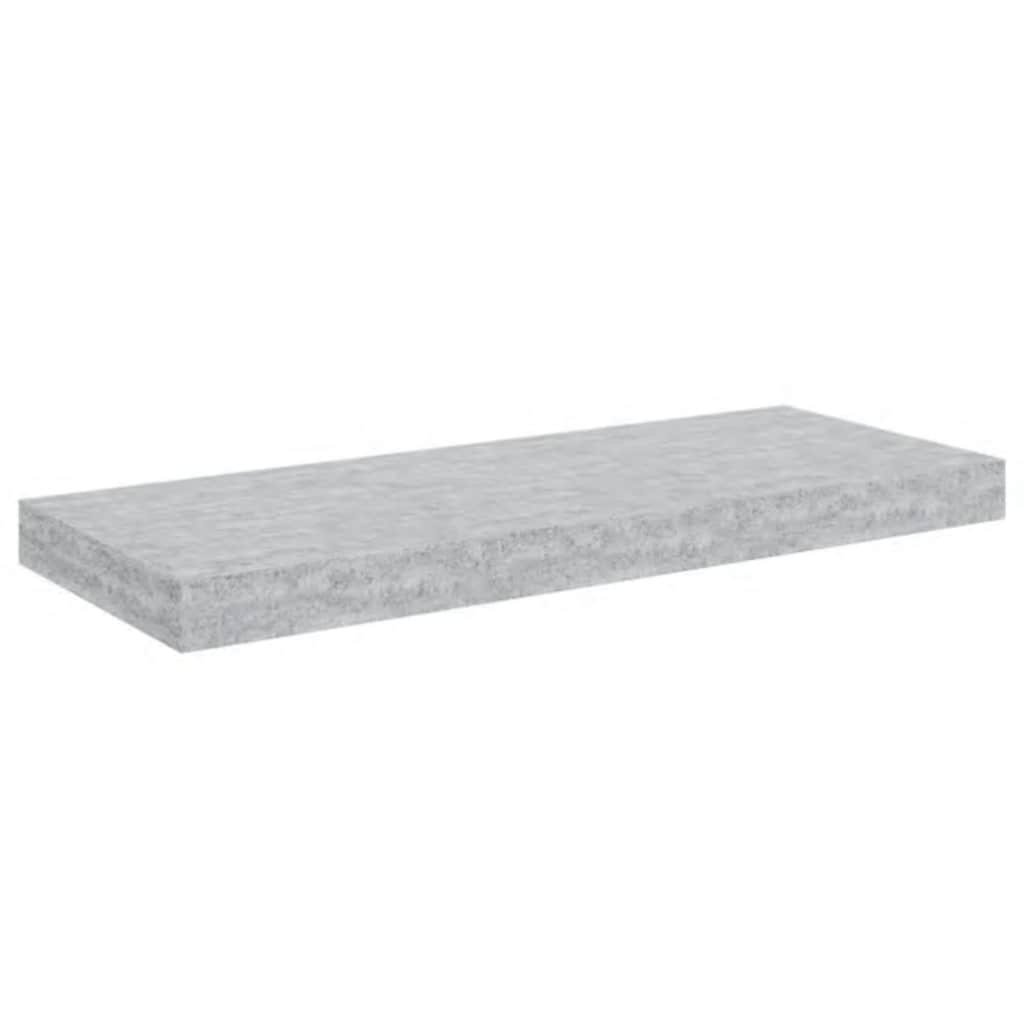 Scaffale a Parete Grigio Cemento 60x23,5x3,8 cm in MDF | homemem39