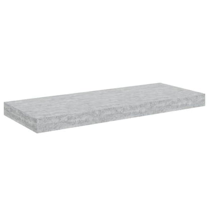Scaffale a Parete Grigio Cemento 60x23,5x3,8 cm in MDF